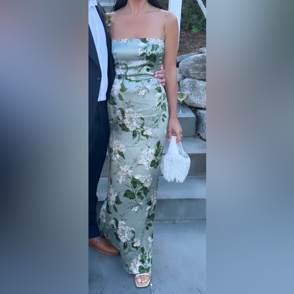 Reformation Frankie Silk Maxi Dress